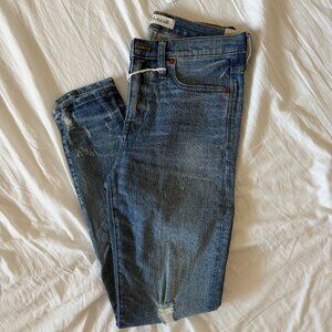Madewell 9" High-Rise Skinny Jeans: Destructed-Hem Edition